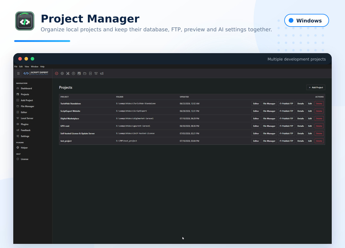 AI Agent Code Editor - Windows Desktop Application