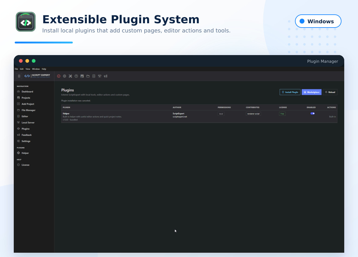 AI Agent Code Editor - Windows Desktop Application